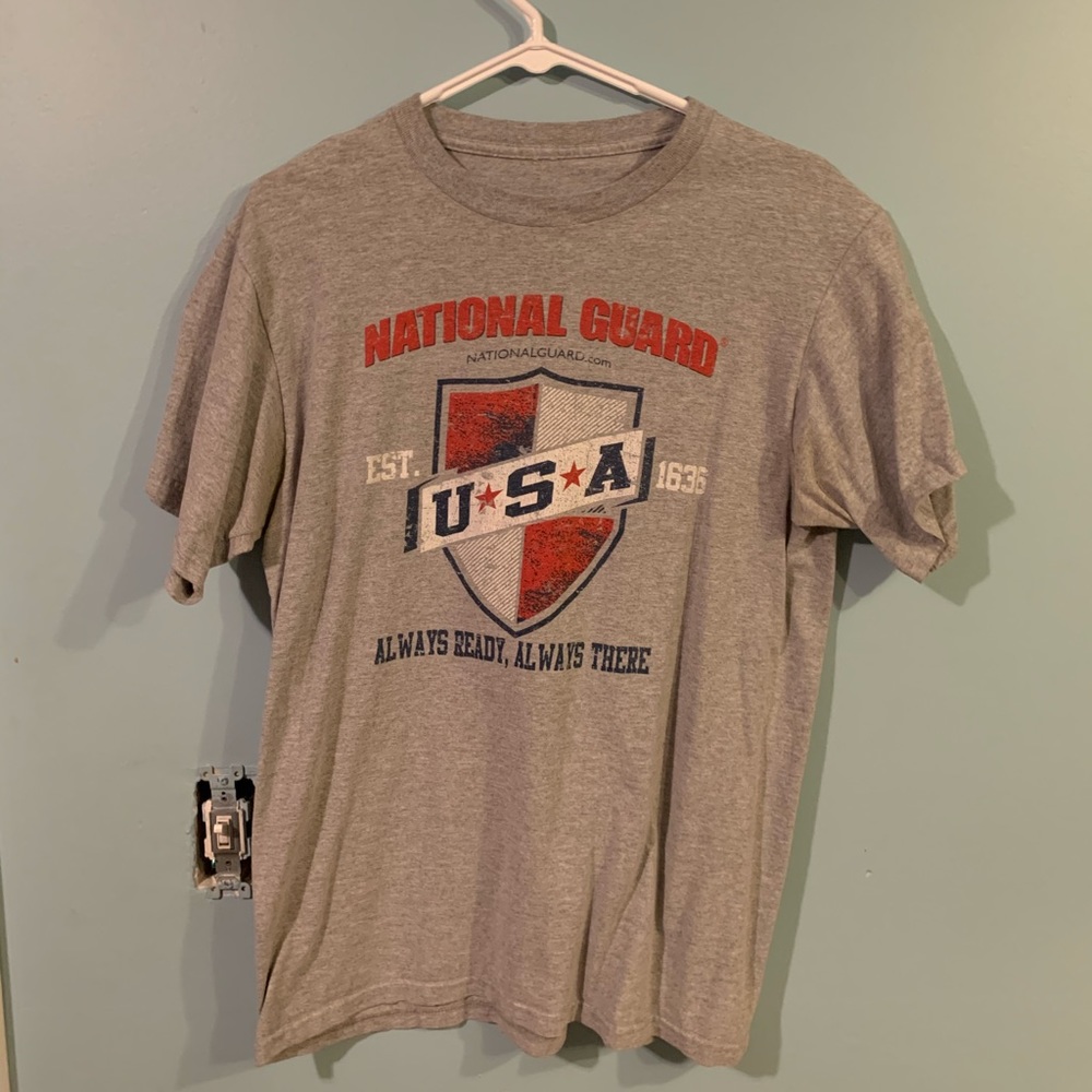 U.S.A. National Guard Grey T